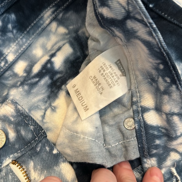 Levi’s Superlow 524 Bleach Tye Dyed Jeans - Picture 2 of 8